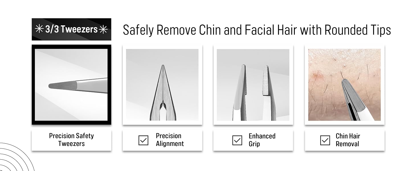 pointed precision ingrown hair tweezers,round tip eyebrow tweezers,splinter tweezers