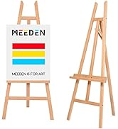 MEEDEN Wooden Easel Stand for Display, Adjustable Art Easel for Painting, Holds Canvas up to 60",...
