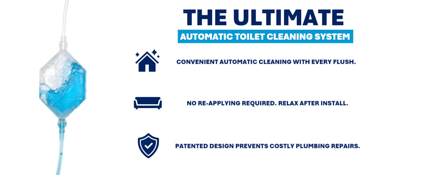 Automatic Toilet Cleaning System Blue Pod Tablet Puck