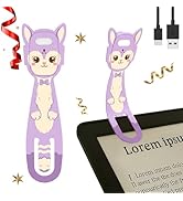 Hoxutym Rechargeable Kids Book Light, Cute Bookmark Reading Light for Kids, Dimmable Portable LED...