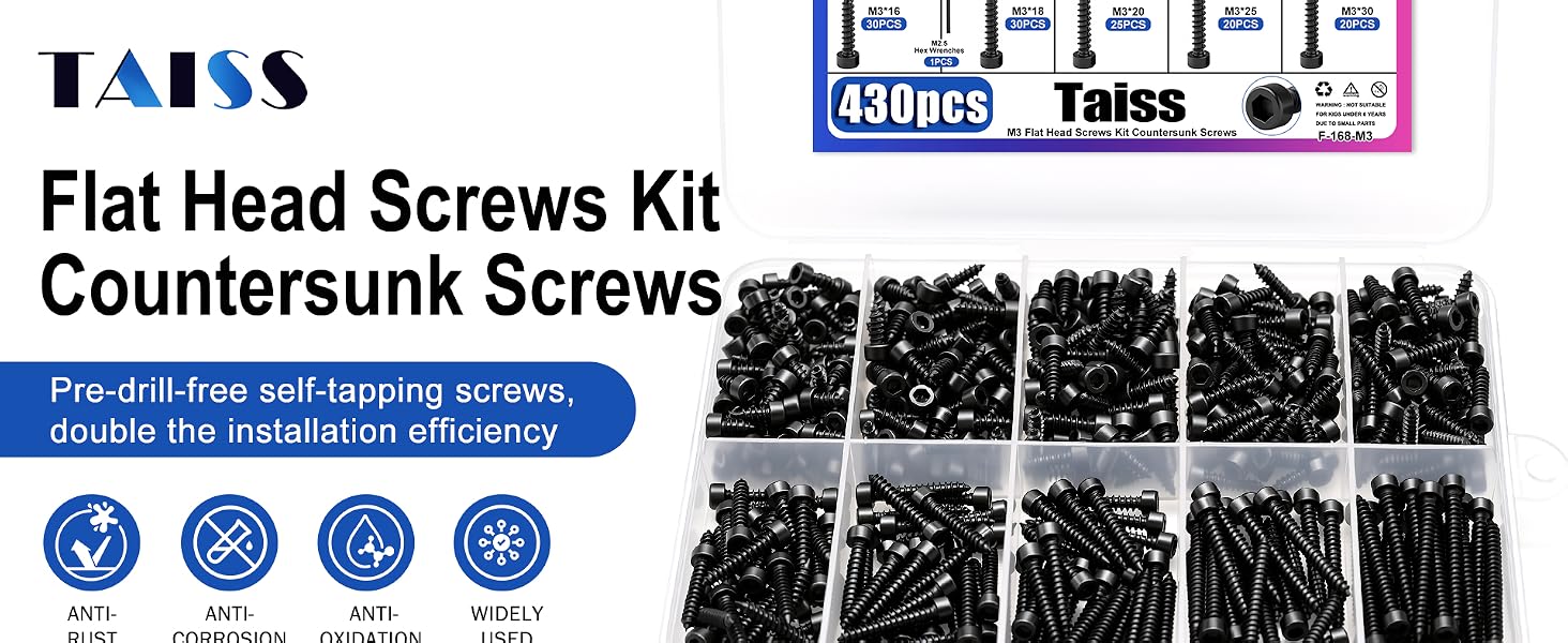 Flat Head Screws