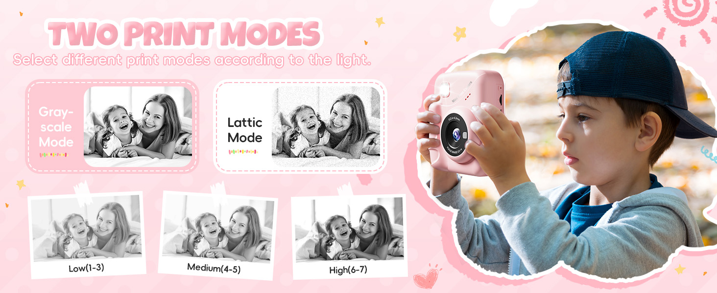 3.0'' Screen 48MP Photo Instant Camera for Kids with 32GB Card kids digital camera