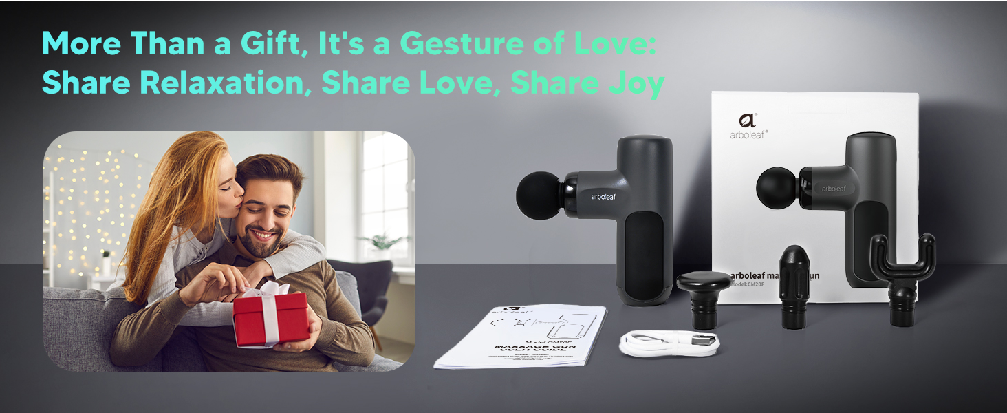 massager gun with gift box packaged