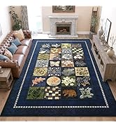 Tepook Modern 6x9 Area Rugs for Living Room, Geometric Patchwork Washable Rugs for Bedroom, Indoo...