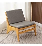 Panana PE Rattan Look Wooden Armchair, Tub Chair, Rubberwood Legs for Living Rooms, Bedrooms, Lou...