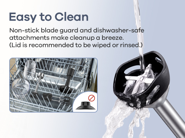 emulsion blender handheld dishwasher safe