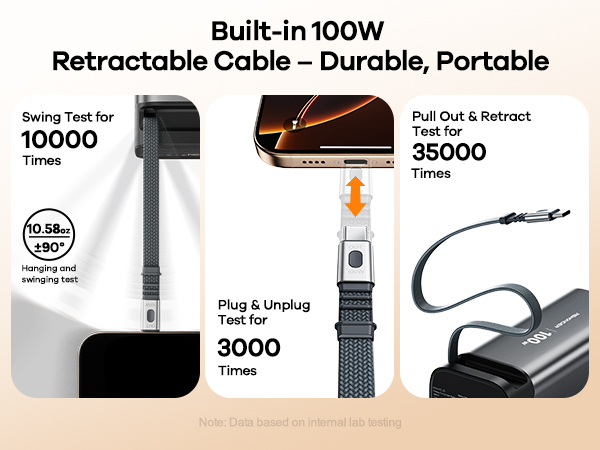 100w power bank fast charging for phone and laptop