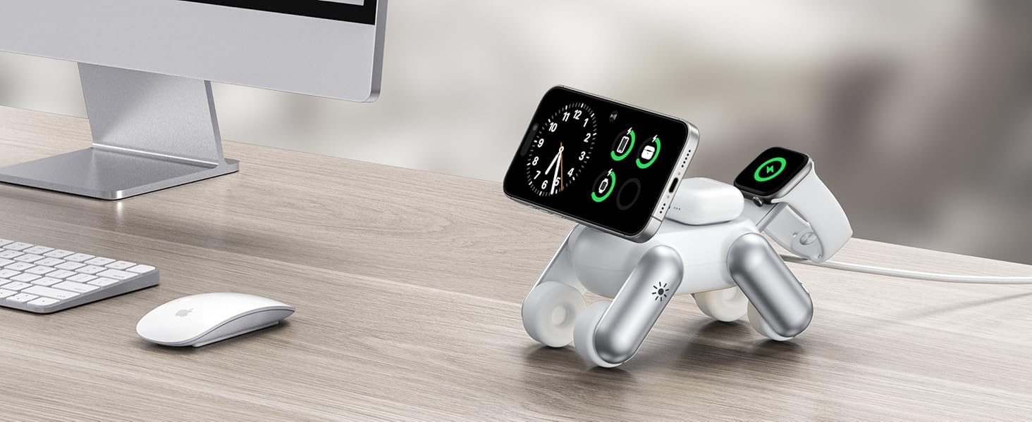 4 in 1 magnetic wireless charging station for apple devices