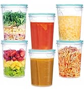 Vtopmart 6 Pack 32oz Deli Containers with Airtight Lids, Soup Containers for Take-out, Plastic Re...