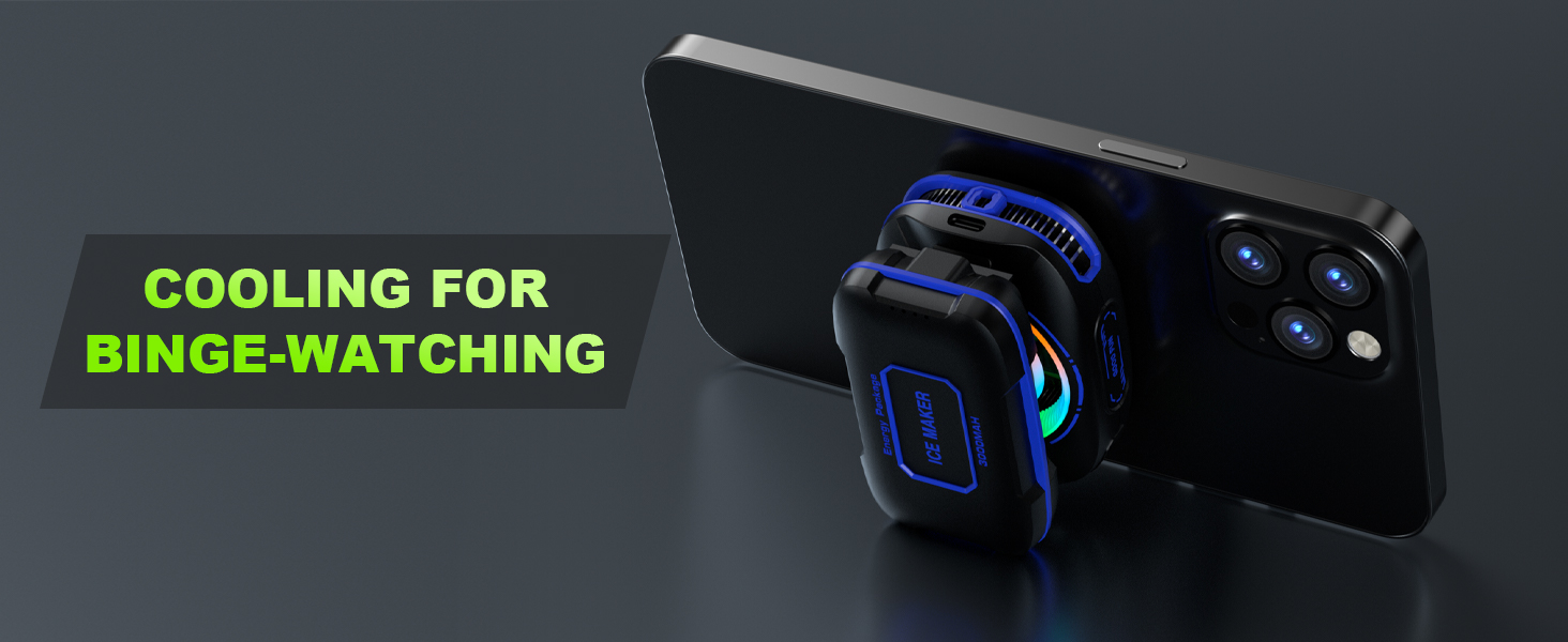 Cools down your phone while streaming videos and TV