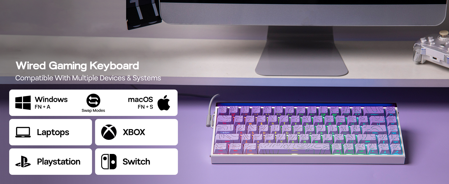 Wired Magnetic Gaming Keyboard