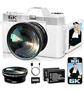 6K Digital Camera for Photography Autofocus, 2026 Upgraded WiFi Vlogging Camera for YouTube with ...