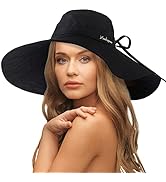 HEEHIPOO Women's Sun Hat Wide Brim UV Protection Beach Hat