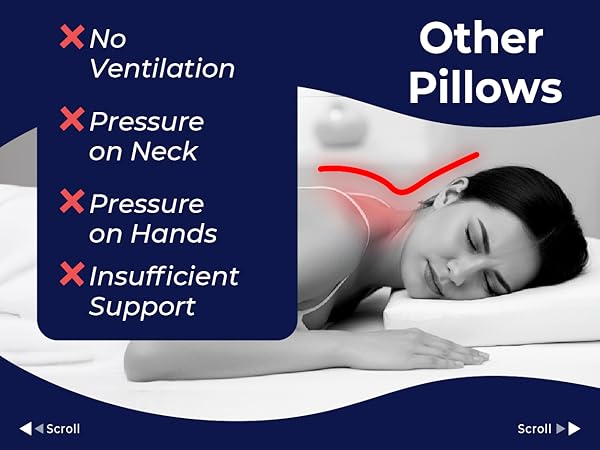 deep tissue work, relaxation and surgery aftercare Facial massage pillow for esthetician beds spa