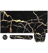 Anyshock Gaming Mouse Pad Wrist Support, Keyboard Wrist Rest, Desk Mat, 4 in 1 Ergonomic Desk Pad...