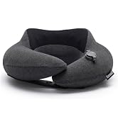 Keemall Inflatable Neck Pillow, Premium Travel Neck Pillow for Airplane Headrest Sleep - 3rd Gene...