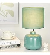 Lampwell Oslo Small Table Lamp for Living Room as Bedside Table Lamp for Bedroom,Modern Ceramic T...