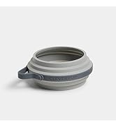 Cleverpup Nomad Collapsible Dog Bowl - Food-Safe Silicone Travel Bowl for Dogs, Portable and Ligh...