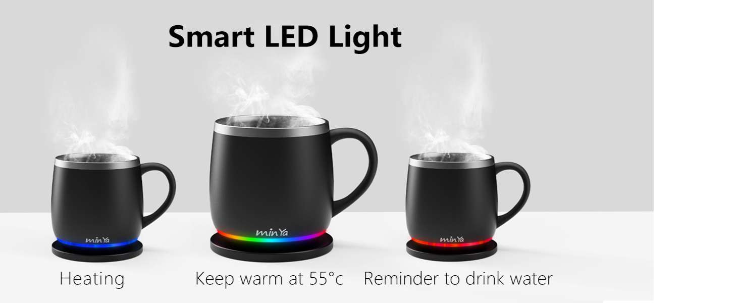 min Ya Temperature Control Smart Mug Smart LED Light