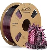 LANDU Silk Dual Color PLA Filament 1.75mm 1KG, 3D Printer Filament Dimensional Accuracy +/- 0.02m...