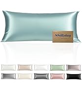 Mulberry Silk Body Pillow Pillowcase with Zipper, Ultra Smooth Soft Breathable Cooling Pillow Cas...