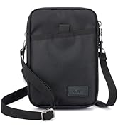 KIWIFOTOS Travel Cell Phone Pouch Belt Pouch, Dual Phone Holster Crossbody Bag with Shoulder Stra...