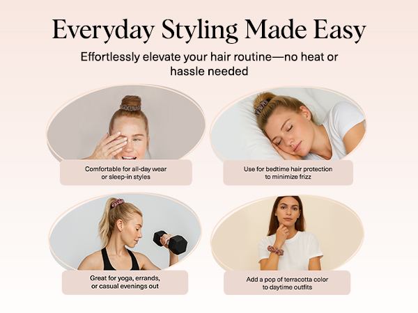 Kitsch Satin Scrunchies for Women