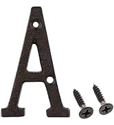 3 Inch House Letter, Home Address Letter, Vintage Cast Iron Home Letter Solid Metal Gate Mailbox ...