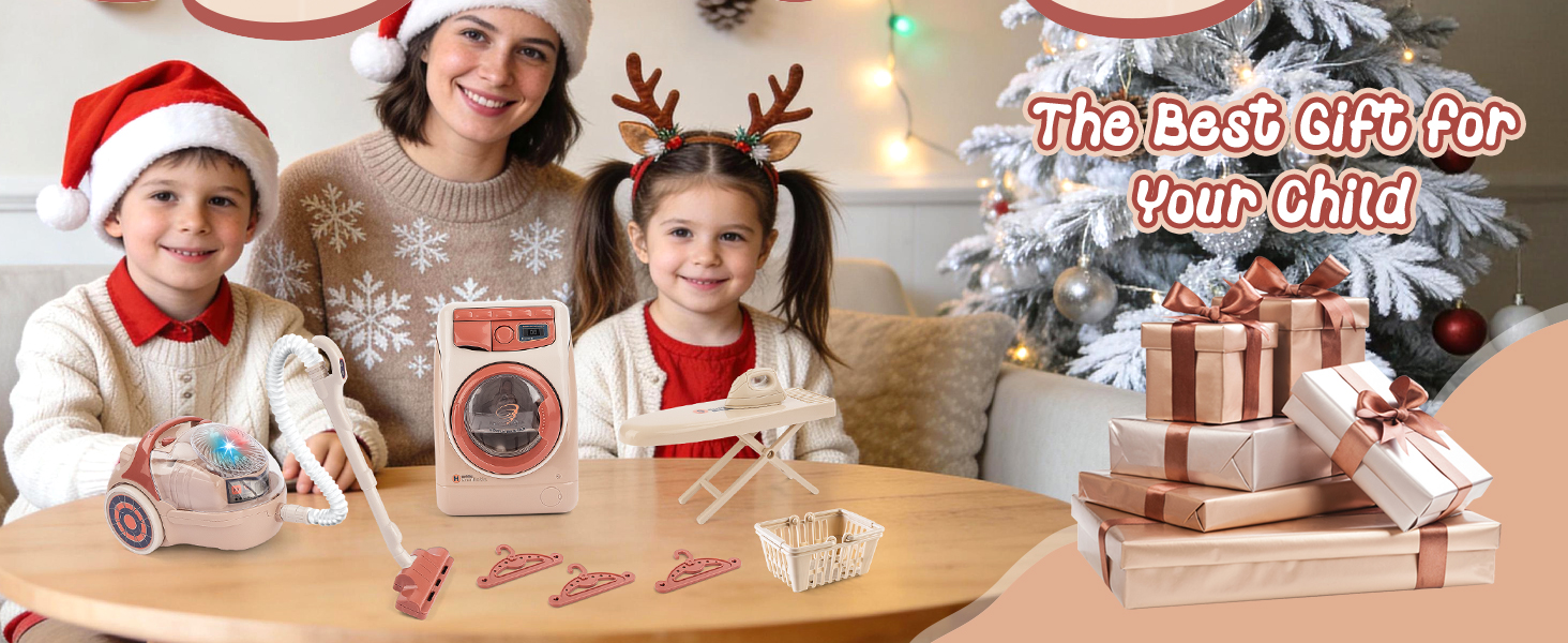 Kids Toy Washing Machine &amp;amp; Vacuum Playset