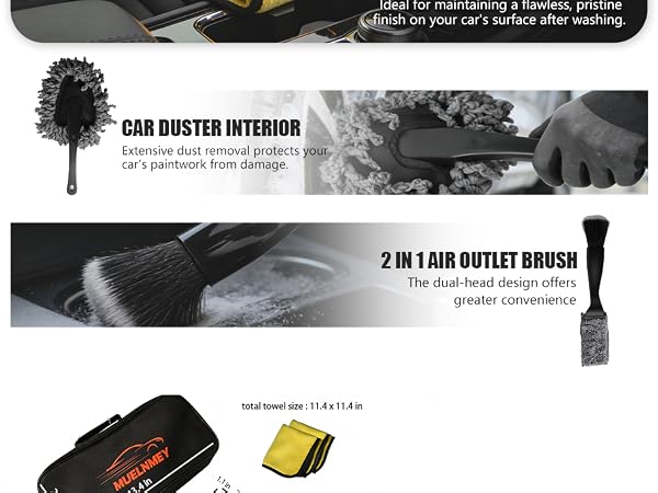 car detailing brush kit