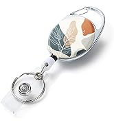 Badge Reels Retractable,Double Sided Color Print Pattern Retractable Badge Holders,with Retractab...