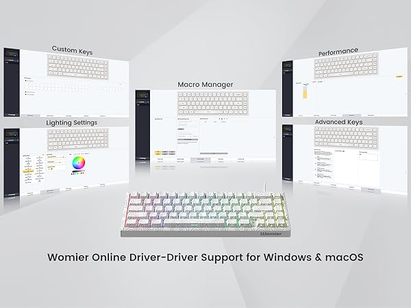 womier wired gaming keyboard