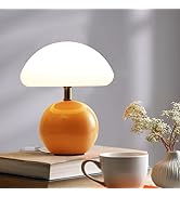 Joyzy Mushroom Table Lamp for Bedroom,Desk Bedside Small Lamps for Living Room Night Stands,Mushr...