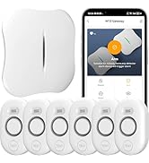 WiFi Water Leak Detector for Home with App Notification, 1 Gateway + 6 Sensor, 120dB Water Flood/...