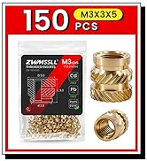M3X3X5-150_Metric_Threaded_InsertBrass_Heat_Set_Insert_for_Plastic_Parts