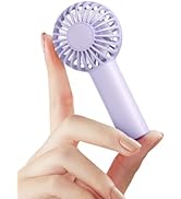 SWEETFULL Mini Portable Fan Powerful Handheld Fan Rechargeable,3 Speeds Personal Small Hand Fan f...