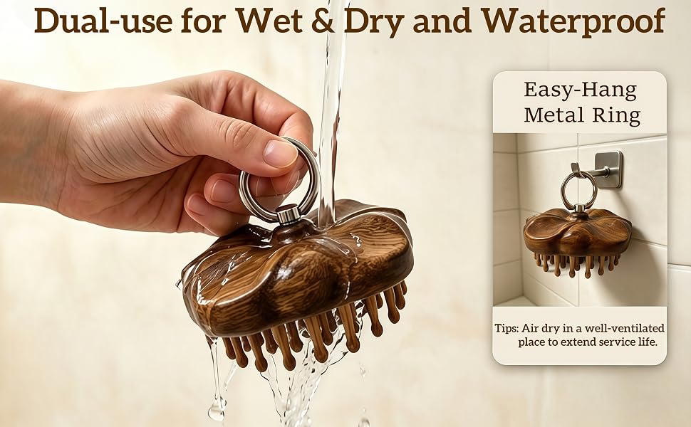 wooden scalp massager