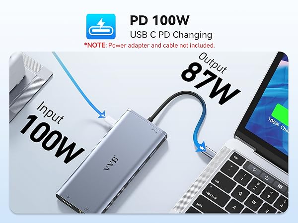 usb adapter usb docking station hdmi usb hub type c dp hub adapter dongle for dell hp lenovo pc