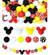 76PCS FIVEIZERO Mouse Focal Silicone Beads for Keychain, Pen, Lanyard DIY Crafts – Mouse Ears Foc...