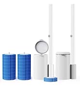 Disposable Toilet Brush 2 Pack- Toilet Bowl Cleaner, Toilet Bowl Brush, Each Toilet Wand with 8 P...