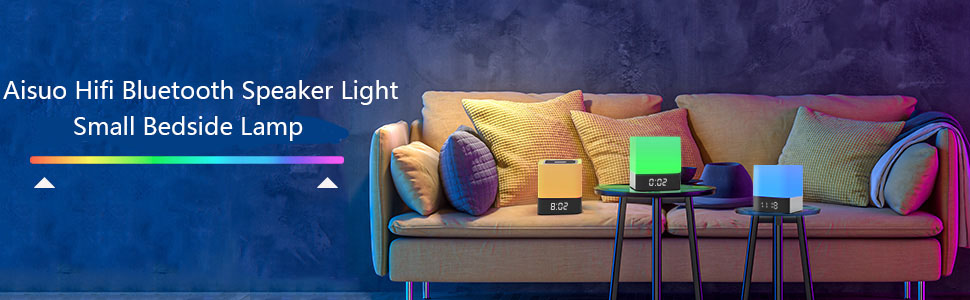 Aisuo Night Light Bluetooth Speaker Gift for Teens