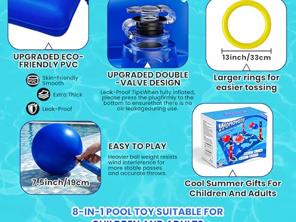 fun pool games for 2-10 people - Upgraded pool toys
