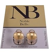 Noble Bells, Pair - Handmade in USA, Extra Loud Multifaceted Clacker, Collar Bell for Cats and Do...