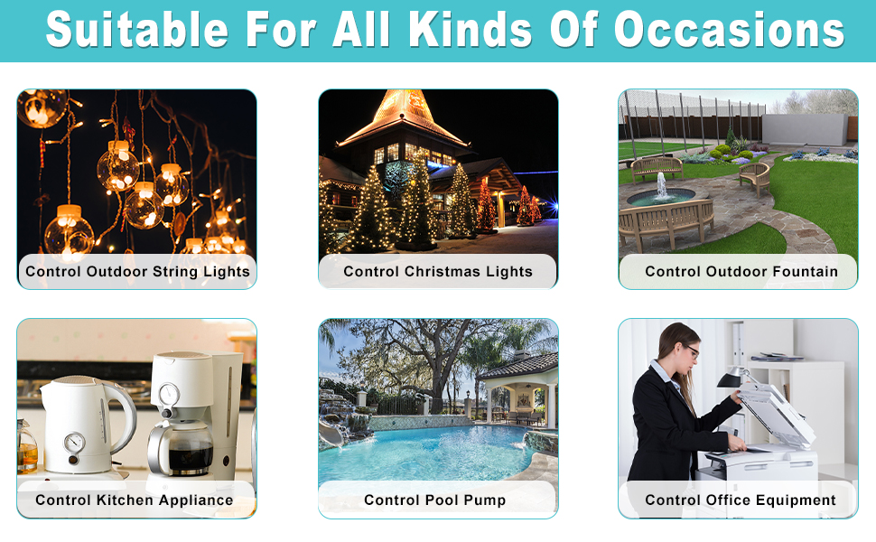 Short Outdoor Extension Cord with On/Off Switch