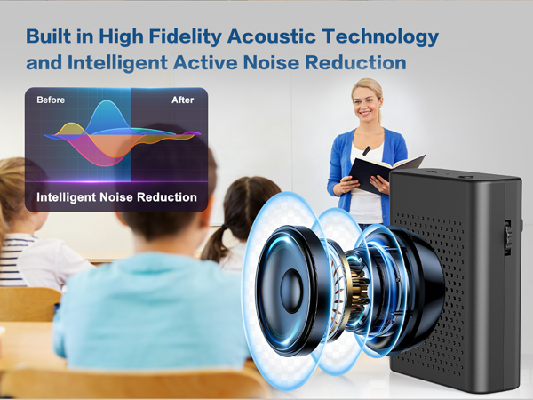 Active Noise Reduction Wireless Voice Amplifier