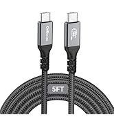 80Gbps USB 4 V2 Cable for Thunderbolt 4 Cable 5ft, PD 3.1 240W Fast Charging USB C Data Transfer ...