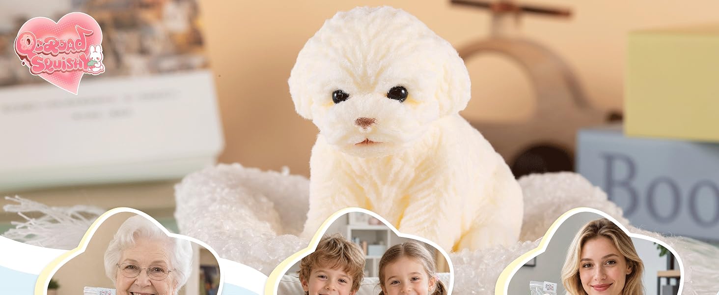 Puppy Taba Dog Squishy - Ultra Soft Silicone Dog Squishy