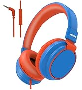 MIDOLA Kids Headphone Wired Volume Limited 85/94dB Over-Ear/On-Ear Foldable Headset with Micropho...