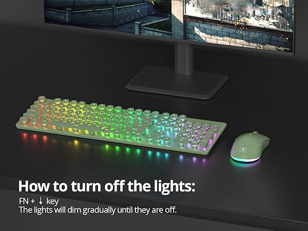 teclado y mouse inalámbrico