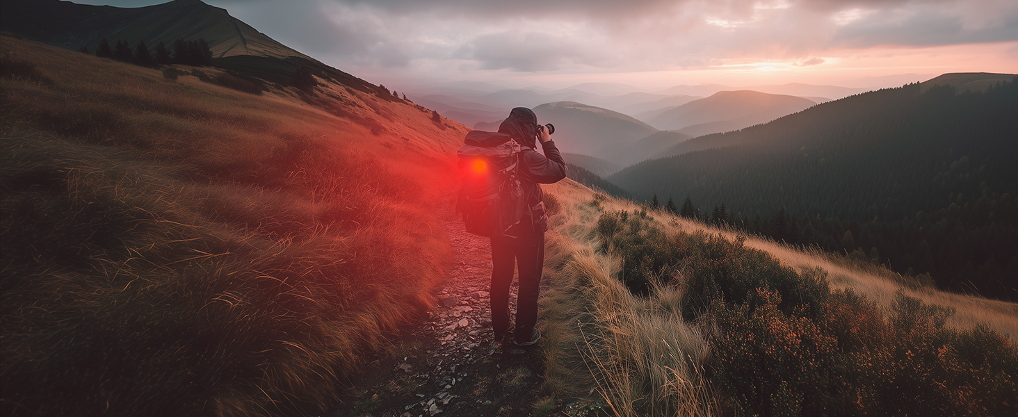 Viccux Bike Lights for Night Riding, 2 in 1 Reflective Bike Lights Set, 8+6 Modes Bicycle Lights